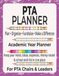 PTA Planner Book: The Complete PTA Organizer for Meetings, Volunteers, Fundraising, Events, Expenses, Activities, Ideas & Notes | 8.5 x 11 Inches, 110 ... PTA Chairs, Parents, Mums, Dads & Teachers
