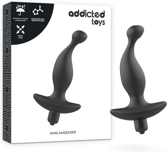 ADDICTED TOYS Anal Massager With Vibration Black