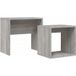 Sonoma Gris Bois Tables Basses Gigognes 2 Pcs Table De Salon Table De Café