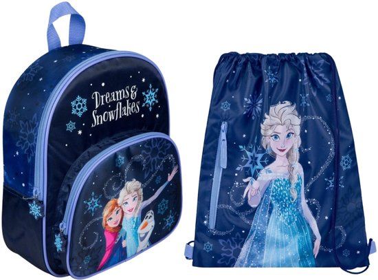 Disney Frozen Tassenset; Rugzak en Gymtas