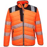 Portwest PW3 Hi-Vis gewatteerd Jack PW371 - Oranje/Zwart - S