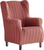 Martina Home Fauteuilhoes, elastische vleugelfauteuil 33x42x8 cm bordeauxrood
