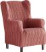 Martina Home Fauteuilhoes, elastische vleugelfauteuil 33x42x8 cm bordeauxrood