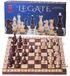 LEGATE Jeu d'échecs, bois, 48x48 cm, avec 2 dames supplémentaires, emballage cadeau
