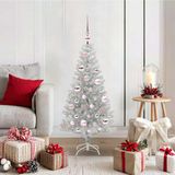Prolenta Maison Exclusive Kerstboom, zilverkleurig, 120 cm, PET-materiaal