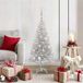 Prolenta Maison Exclusive Kerstboom, zilverkleurig, 120 cm, PET-materiaal