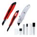 CCLIFE Cuttermessenset 6-delig met 3 universele messen 3 reservemesjes | 3 cuttermessen in 9/18 mm, metalen vergrendeling, afbreekbare messen voor hobby en bouwplaats