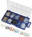 TRU COMPONENTS 739660 Assortiment kabelschoenen 0.50 mm² - 2.50 mm² Transparant, Zwart, Rood, Blauw 160 stuk(s)