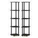 Furinno Besi 3-Tier industriële multifunctionele plank display rack met metalen frame, walnoot inham