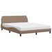 Syfax Dover Bed met matras kunstleer cappuccinokleurig 160x200 cm