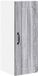 vidaXL Wandkast LUCCA Grijs Sonoma Bewerkt Hout 30 x 31 x 80 cm