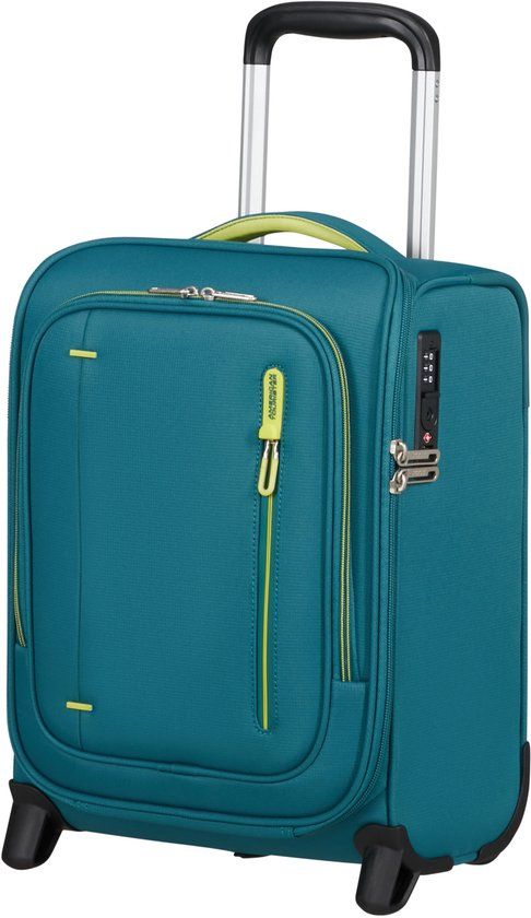 American Tourister trolley Cloudrider Upright Underseater TSA Misty Teal petrol 40cm