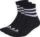 adidas Sportswear 3-Stripes Cushioned Sportswear Korte Sokken 3 Paar - Unisex - Zwart