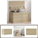 vidaXL Opbergbox 60x35x35 cm bewerkt hout sonoma eikenkleurig