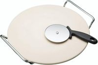 KitchenCraft Pierre à pizza (avec support) 33cm