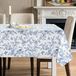 Icecat Nappe résistante aux taches avec motif floral pour 6-8 personnes