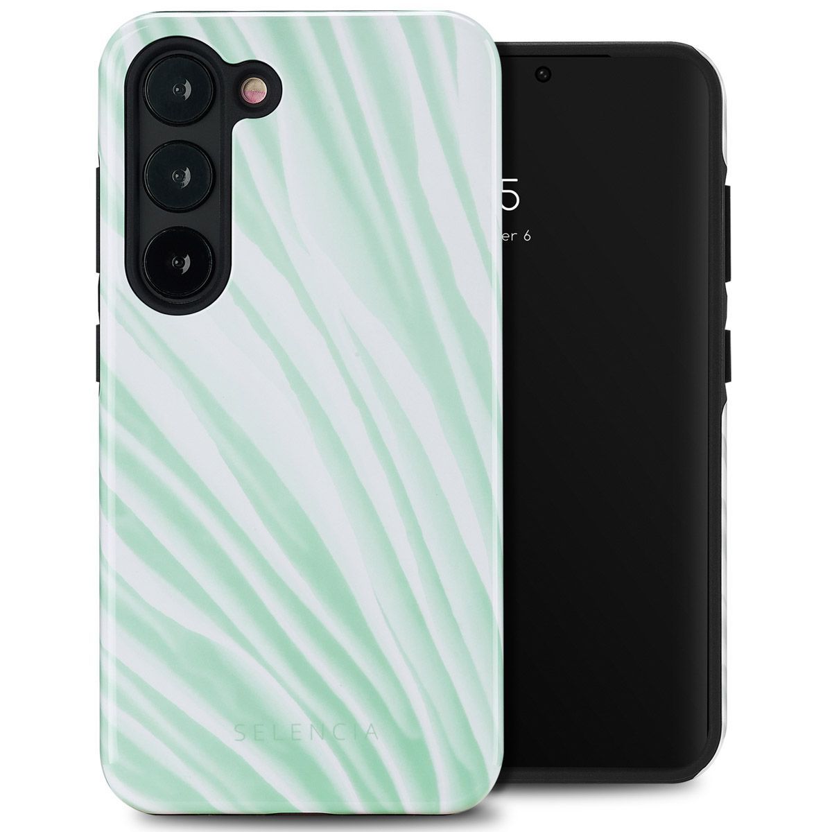 Selencia Vivid Tough Backcover voor de Samsung Galaxy S23 - Nature Grayed Jade