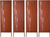 VEVOR Opklapbaar Scherm 50x160 Cm, 4-Delige Set, Roestkleur