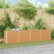 vidaXL Jardinière Gris clair Acier 320 x 40 x 77 cm