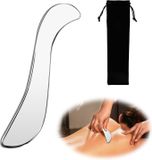 oCreon Gua Sha Roestvrij staal, Gua Sha massageapparaat, Gua Sha schraper, hoogwaardig hulpmiddel voor fasciatherapie, geschikt voor wrijven, Gua Sha gezichtsmassageroller voor schoonheid en ontspanning