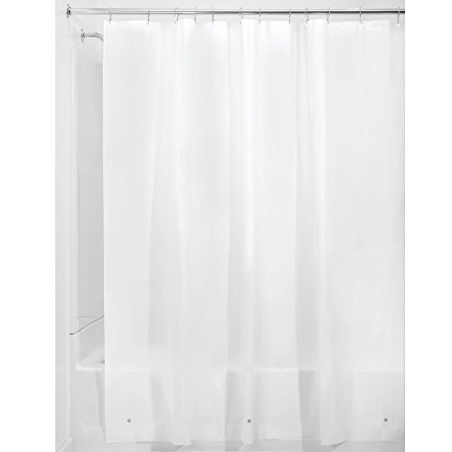 IDesign Douchegordijn Van Stof, Schimmelresistent, Van Polyester, 183,0 x 183,0 Cm, Waterdicht, Met 12 Ogen, Vorstgrijs