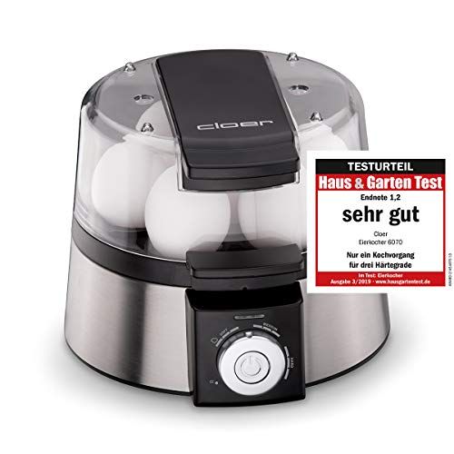 Cloer 6070 Elektronische eierkoker - 7 eieren - RVS