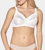 Triumph BH Claudette 104 N - Kanten Bh zonder beugels - Klassieke senioren bh - Stevige ondersteuning - 90B - Wit