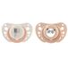 Chicco PhysioForma Air Pink Fopspeen 0-6 maanden, siliconen zuiger, anatomisch en functioneel, ondersteunt de fysiologische ademhaling, roze, 2 stuks