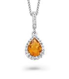 Orphelia ZH-7226/CI/1 - Ketting met hanger en gekleurde zirkonia druppel - 925 zilver - zirkonia - 45 cm