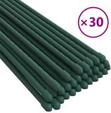 vidaXL Plantenstaken 30 st 150 cm staal groen
