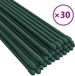 vidaXL Plantenstaken 30 st 150 cm staal groen