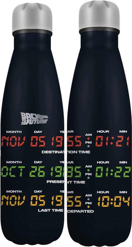 Half Moon Bay Back to the Future - Metalen waterfles 500ml