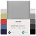Dreamzie Boxspring Hoeslaken 180x200 cm - 200x200 cm, 100% Katoen Jersey, Matrashoogte Tot 37 cm, Hypoallergeen, Oeko-Tex, Grijs