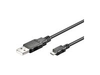 MicroConnect USB A naar Micro USB B kabel 0,50m