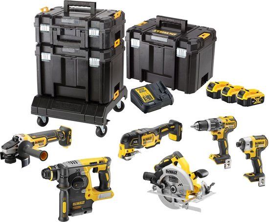DeWALT DCK685P3T 18V 7-delige Accu Combiset (3x 5.0Ah) - Koolborstelloos