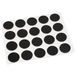 Adsamm® 20 x afdekkappen | Ø 1,3 cm | zwart | rond | 0,45 mm dun, zelfklevende meubelpatches