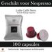 Lollo Caffè Nero capsules Nespresso - Boîte de 100 dosettes de café - Dosettes espresso - Café italien - Convient pour Nespresso