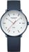 Mondaine Doppio 41mm staal leer blauw solar polshorloge voor heren