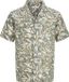 JACK & JONES Bilbao resort shirt relaxed fit manches courtes - dobby - vert