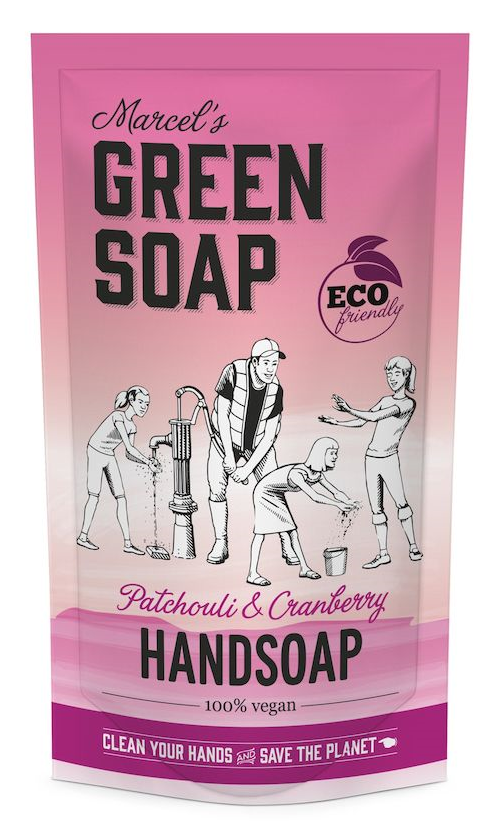 Marcels Green Soap Handzeep Patchouli & Cranberry Navulling