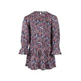 Koko Noko midi jurk met print - blauw/roze