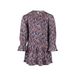 Koko Noko midi jurk met print - blauw/roze