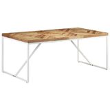 VidaXL Eettafel 180x90x76 cm, massief acacia- en mangohout