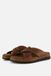 Outfielder Slippers bruin Leer - Maat 40