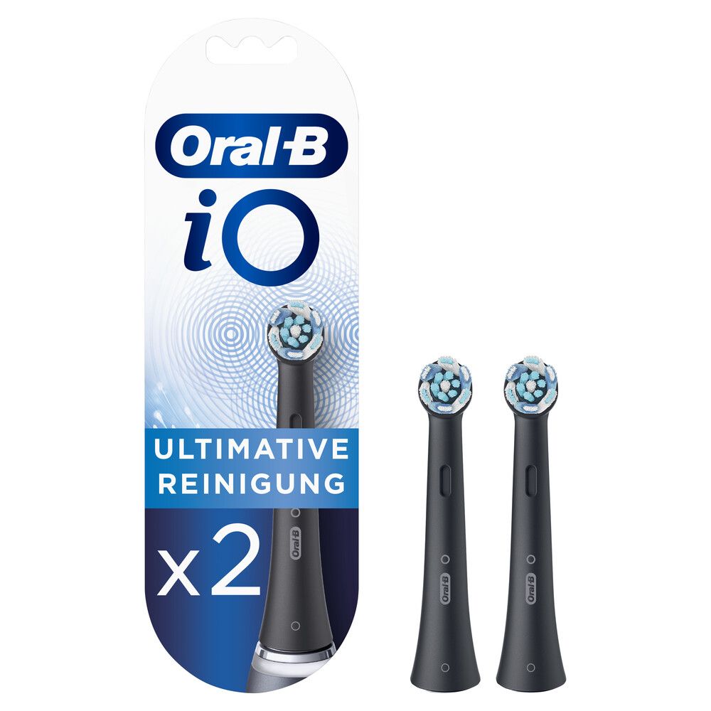 Oral-B iO Ultimate Clean Opzetborstels - Zwart - 2 stuks