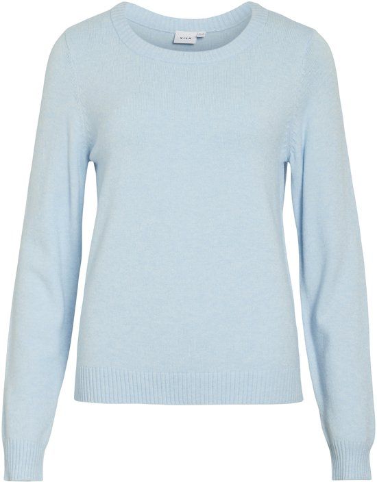 VILA Dun Gebreid Basis Stretch Bovenstuk Lange Mouw Ronde Hals Trui VIRIL