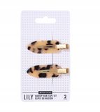Sister Young LILY haarclips - lichte Luipaardprint (2 stuks)