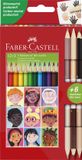Faber-Castell Kleurpotloden - Children of the World - Driekantig - 12+3 Stuks