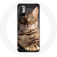 Maniacase Hoesje voor Xiaomi Redmi Note 10 5G Bengaalse kattenrace
