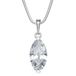 InCollections Dameshanger 925/000 sterling zilver met zirkonia inclusief slangenketting 1,2/42 cm 241A201695340